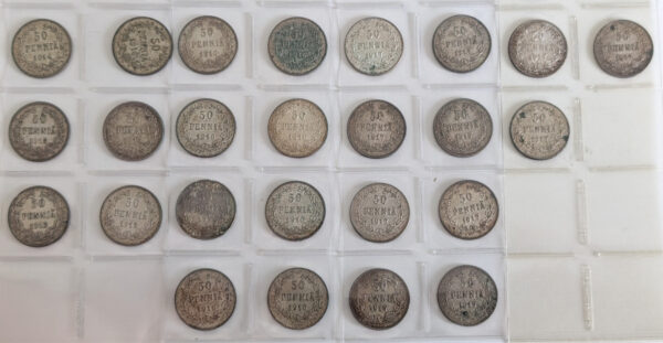 50 Penniä 56kpl 1871-1917 - Image 3
