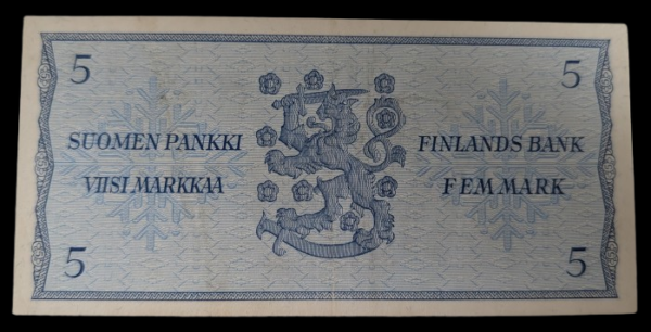 Finland 1963 5 Markkaa F0443873 Simonen - Aspelund - Image 2