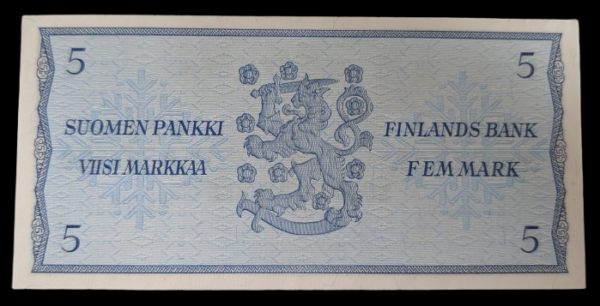 Finland 1963 5 Markkaa M4400380 Koivisto – Luukka - Image 2