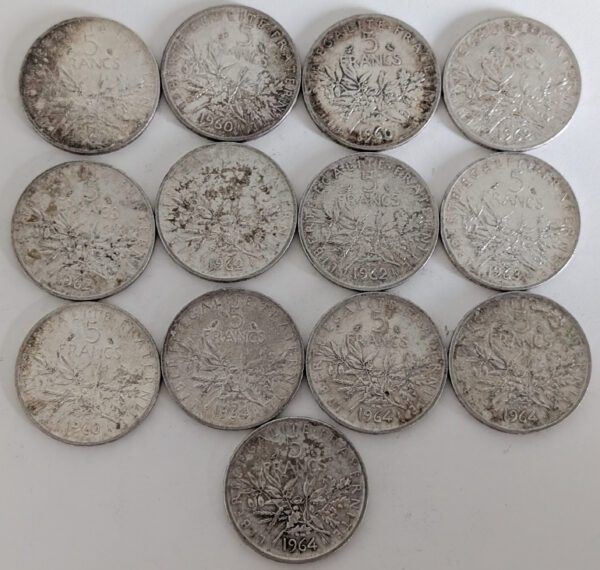 France 1960-1964 5 Francs 13pcs lot
