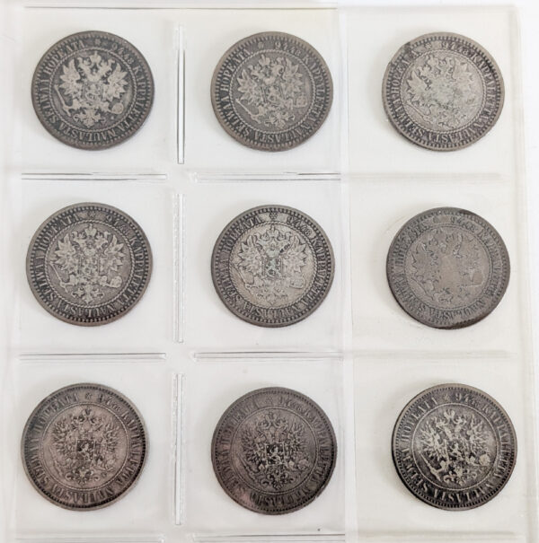 Finland 1865-1915 1 Markka 17pcs - Image 4