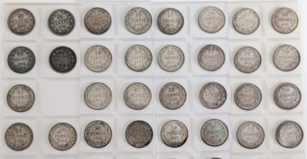50 Penniä 56kpl 1871-1917 - Image 2