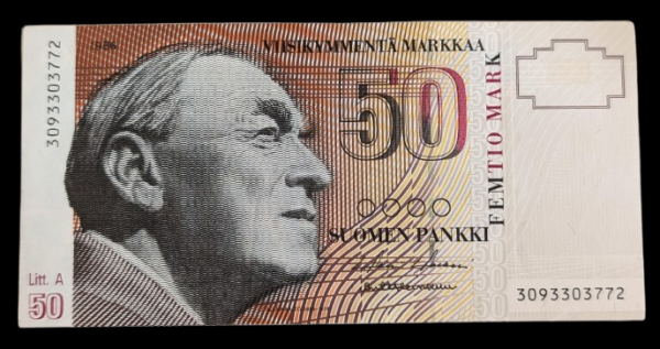 Finland 1986 50 Markkaa Litt A 3093303772 Holkeri – Heinonen