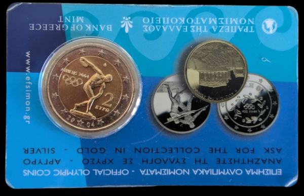 Greece 2004 2 Euros, Olympic Games in Athens, coincard
