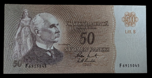 Finland 1963 50 Markkaa Litt. B F6915045 Koivisto – Luukka