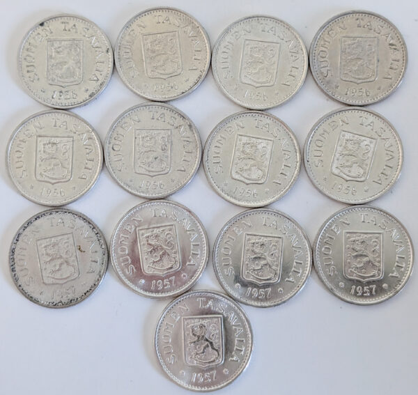100 Markkaa 13kpl 1956-1957