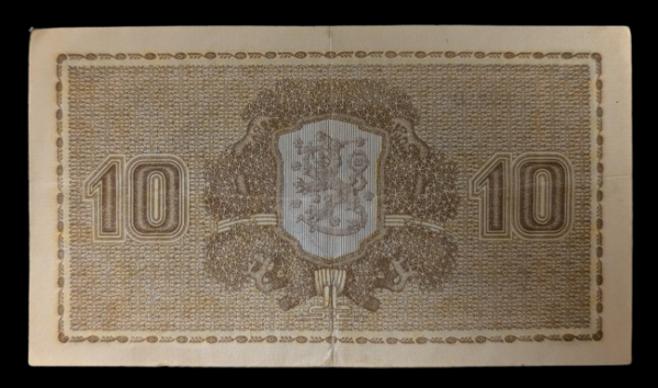 Finland 1939 10 Markkaa Litt. D C7286109 Raittinen - Carpelan - Image 2
