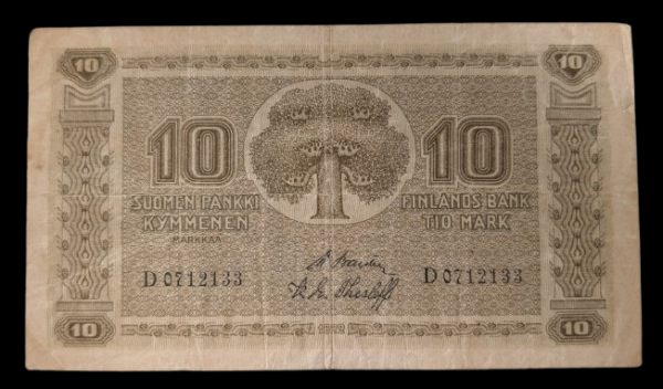 Finland 1922 10 Markkaa D0712133 Basilier - Thesleff