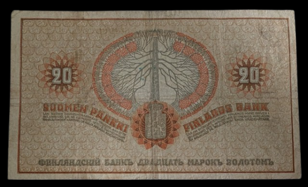 Finland 1909 20 Markkaa 9864637 von Collan – Müller (Senate Issue P#19D) - Image 2