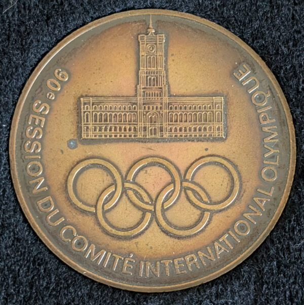 1985 Olympic IOC Congress in Berlin Medal