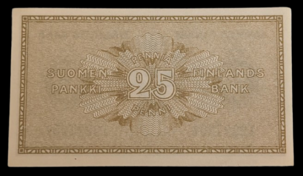 Finland 1918 25 Pennia 12227251 Basilier – Thesleff - Image 2