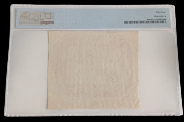 Netherlands Indies 1846 5 Gulden Remainder PMG AU 55 - Image 2
