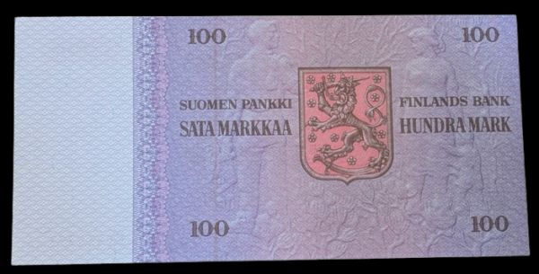 100 Markkaa 1976 Tähti N0410993 Lindblom - Puntila - Image 2