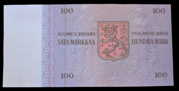 100 Markkaa 1976 Tähti N0447213 Kullberg – Helenius - Image 2