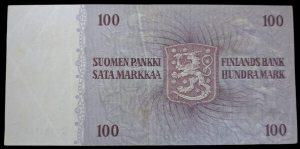 100 Markkaa 1963 C4880703 Rossi – Törnroth - Image 2