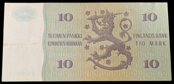 10 Markkaa 1980 Korvaava I0623039 Karjalainen – Nars - Image 2