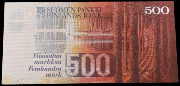 Finland 1986 500 Markkaa 7005182524 Kullberg – Vanhala - Image 2