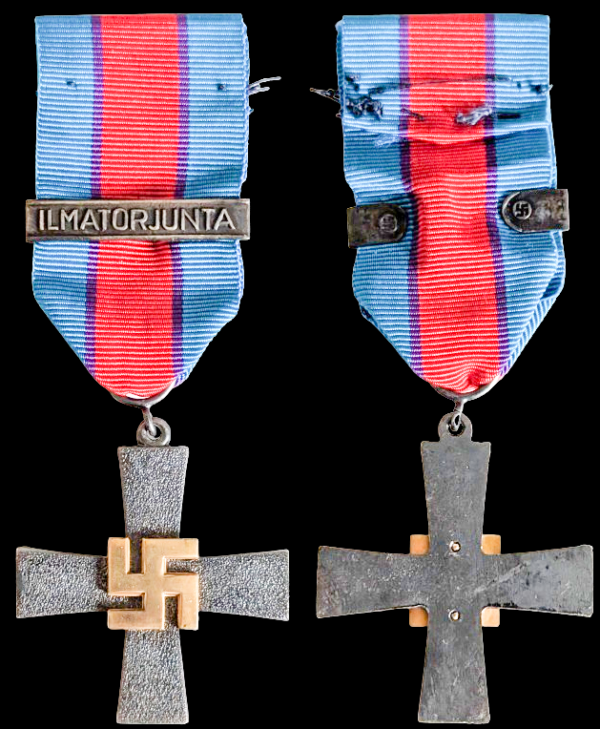 Finland 1941-1945 Air Force Cross with Ilmatorjunta Bar - Image 2