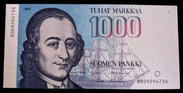 1000 Markkaa 1986 8009294736 Alenius – Hämäläinen