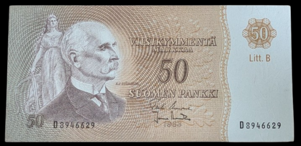 Finland 1963 50 Markkaa Liit. B D8946629 Uusivirta – Aranko