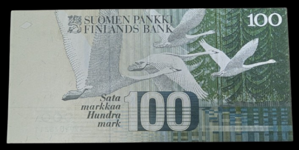 100 Markkaa 1986 Korvaava 5991078211 Uusivirta – Helenius - Image 2