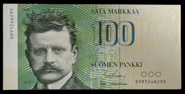 Finland 1986 100 Markkaa Replacement 5991246295 Kullberg – Hämäläinen