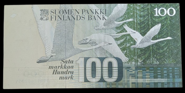 Finland 1986 100 Markkaa Replacement 5991246295 Kullberg – Hämäläinen - Image 2