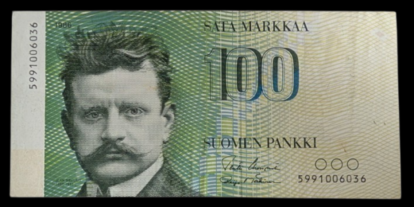 Finland 1986 100 Markkaa Replacement 5991006036 Uusivirta – Mäkinen