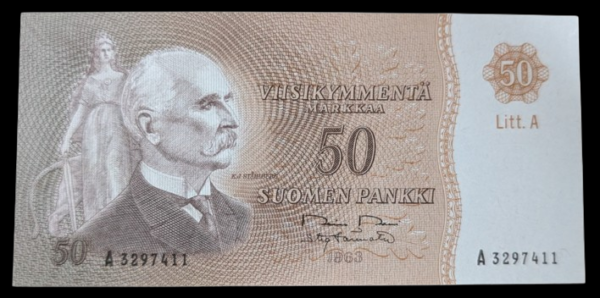 Finland 1963 50 Markkaa Litt. A A3297411 Rossi - Törnroth
