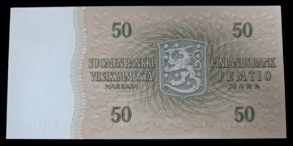 Finland 1963 50 Markkaa Litt. A A3297411 Rossi - Törnroth - Image 2