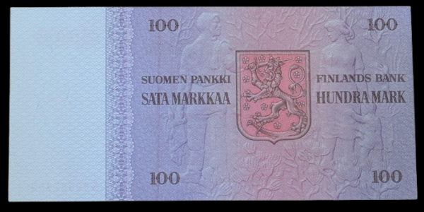 100 Markkaa 1976 Tähti A0066795 Hetemäki - Luukka - Image 2