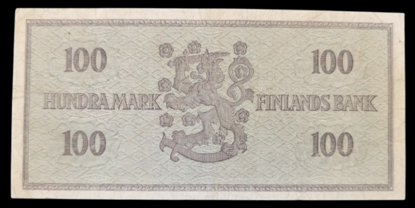 Finland 1955 100 Markkaa Star(replacement) A0238501 von Fieandt – Aspelund - Image 2
