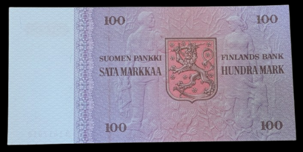 100 Markkaa 1976 A1417010 Simonen - Aranko - Image 2