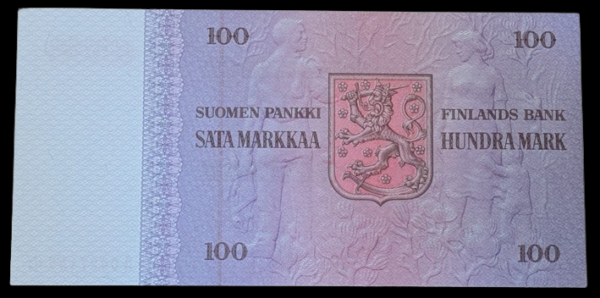 100 Markkaa 1976 Tähti A0027145 Alenius – Koivikko - Image 2
