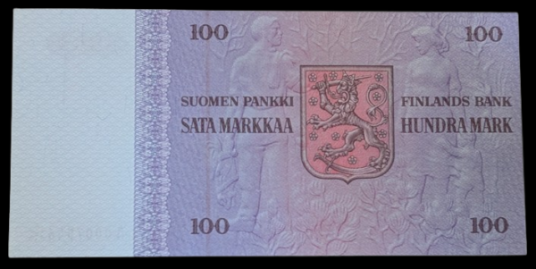 100 Markkaa 1976 Tähti A0007546 Simonen – Luukka - Image 2