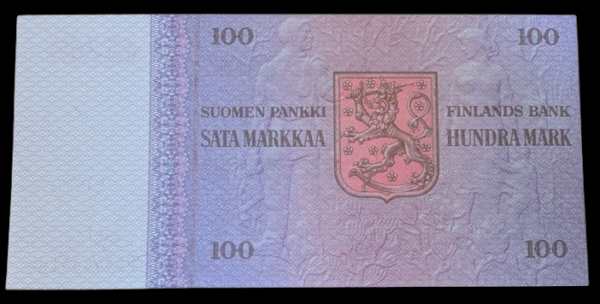 100 Markkaa 1976 Tähti P0648331 Kullberg – Helenius - Image 2