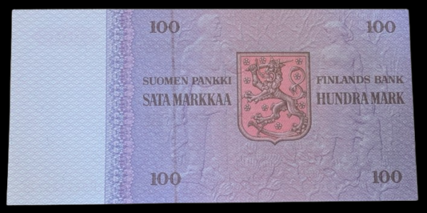 100 Markkaa 1976 Tähti P0677357 Alenius – Vanhala - Image 2
