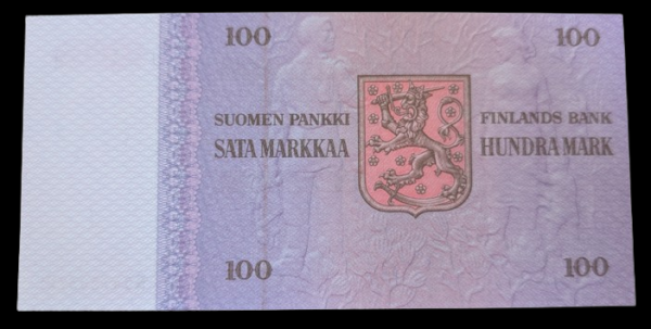100 Markkaa 1976 Tähti N0472037 Holkeri – Vanhala - Image 2
