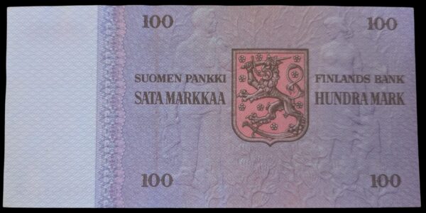 100 Markkaa 1976 Tähti N0364812 Alenius – Koivikko - Image 2