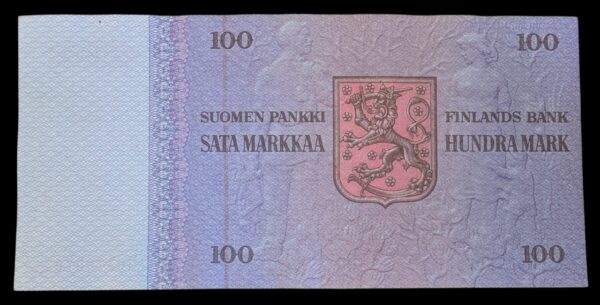 100 Markkaa 1976 Tähti N0378070 Kullberg – Puntila - Image 2