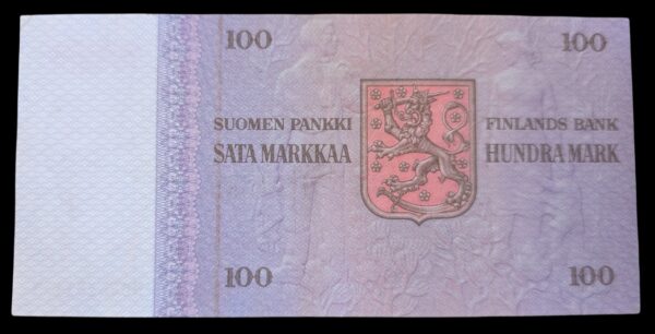 100 Markkaa 1976 Tähti N0441511 Lindblom – Helenius - Image 2
