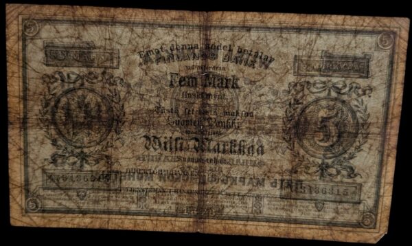Finland 1878 5 Markkaa No 3436315 - Image 3