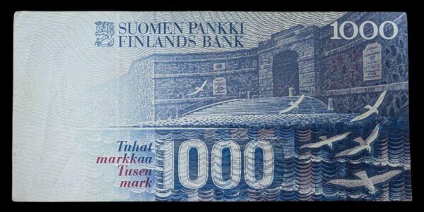 Finland 1986 1000 Markkaa Litt. A 8024901694 Ollila – Koivikko - Image 2
