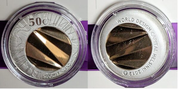 50 € 2012 World Design Capital Kulta/Hopea - Image 2