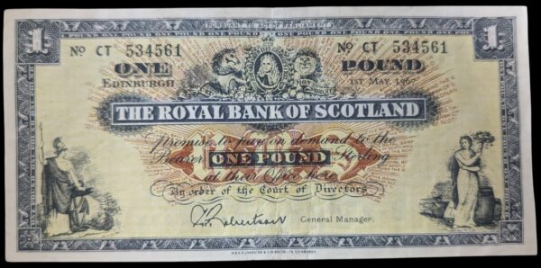 Skotlanti, Royal Bank 1 Pound 1967