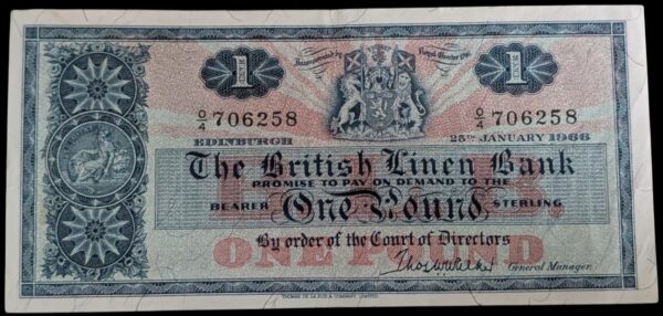 Iso-Britannia, Linen Bank 1 Pound 1966