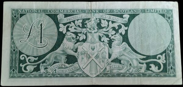 Skotlanti, Nation Commercial Bank 1 Pound 1966 - Image 2