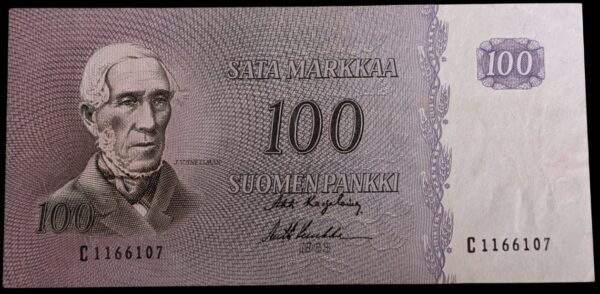 100 Markkaa 1963 C1166107 Karjalainen – Luukka