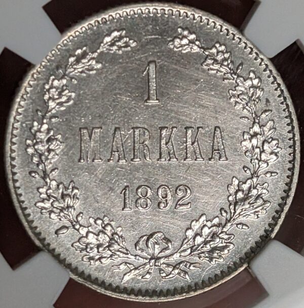 Finland 1892 L 1 Markka NGC UNC Details