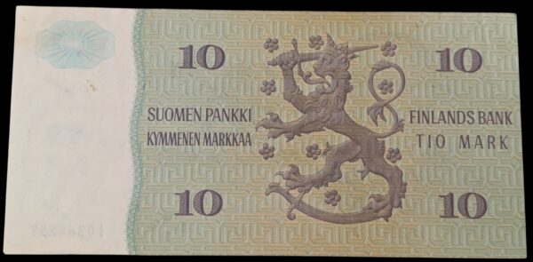 Finland 1980 10 Markkaa (replacement) I0864257 Holkeri – Helenius - Image 2